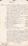 A3770N Act de v&acirc;nzare a unor bunuri (perne, ceas, mobilă și altele), T&acirc;rgu Lăpuș, 1861, limba maghiară/Magyar nyelvű k&ouml;z lev&eacute;l, Magyarlapos, 1861