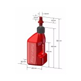 MBS CONTAINER 10L RED WITH RED QUICK FILL NOZZLE, EA, RURR10, Cod Produs: 10300047PE