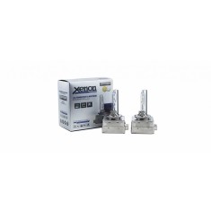 Set 2 becuri xenon D1S AutoREY&reg; Premium, soclu metalic Quick StarT Lumina ALB rece 6000k Bixenon, Faza lunga, Faza scurta