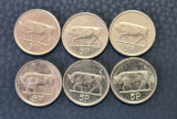 Irlanda 5 pence 1992 1993 1994 1996 1998 2000, Europa