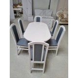 SET MARCO 36 MASA 130/160 + 6 SCAUNE PERSONALIZABIL PE CULORI