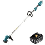 Makita DUR192LZ + BL1830B - Trimmer gazon 300 mm cap cu fir + Acumulator Li-Ion 18 V 3 Ah