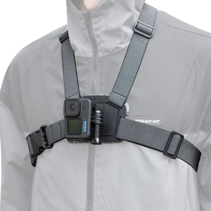Sistem Surewo tip quick release pentru montarea pe piept a camerelor video sport GoPro Hero 13,12,11,10,9,8,7,6, DJI Osmo, Xiaomi, Akaso