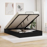 vidaXL Cadru de pat otoman Stejar Negru 193 x 120 x 25 cm PAL 3409222