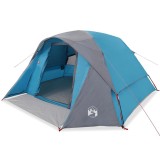 Cumpara ieftin Cabina cort de camping, 4 persoane, albastru, impermeabil