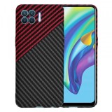 Husa pentru Oppo Reno4 Lite, Techsuit, Carbonite FiberShell Vortex, Rosie
