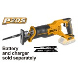 Fierastrau sabie 20 v - fara acumulator, pentru taierea lemnului si metalului - Ingco CRSLI1152