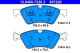 ATE 13.0460-7220.2 set placute frana,frana disc