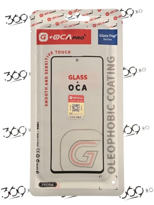Geam sticla cu OCA / POLARIZARE iPhone 15+ / 15 PLUS G+OCA Pro
