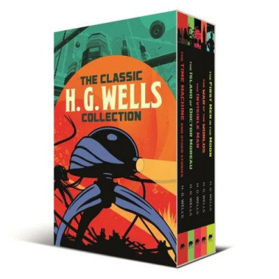 Colectia Clasica H. G. Wells 5 Carti Box Set (The War Of The Worlds, The Time Machine Other Stories, The Invisible Man And More!), H. G. Wells - Editu foto