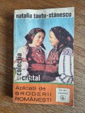 Aplicatii de broderii romanesti, cusaturi - Natalia Tautu Stanescu, 1972 / R3F