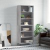 VidaXL Dulap &icirc;nalt, gri sonoma, 69,5x32,5x180 cm, lemn compozit