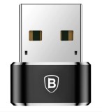 ADAPTOR Baseus Mini, USB Type-C(M) la USB 2.0(T), negru &amp;quot;CAAOTG-01&amp;quot; (timbru verde 0.18 lei) - 6953156263536