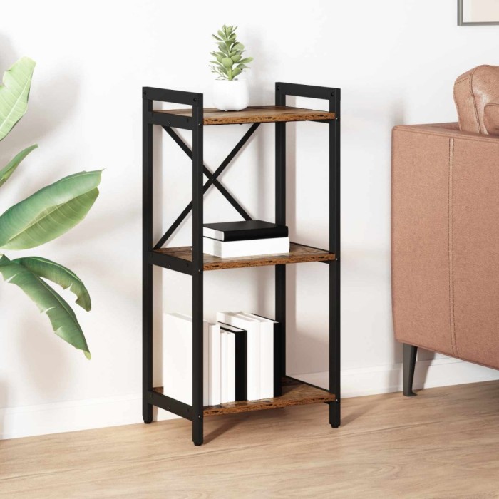 vidaXL Raft pentru cărți Lemn vechi 40 x 30 x 85 cm Lemn compozit 868369