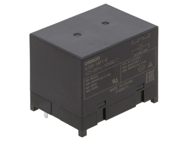 Releu electromagnetic SPST-NO 12VDC 120A OMRON G7EB PCB