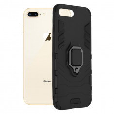 Husa pentru iPhone 7 Plus / 8 Plus, Techsuit Silicone Shield, Black