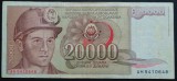 Bancnota 20000 DINARI / DINARA - RSF YUGOSLAVIA, anul 1987 *cod 262