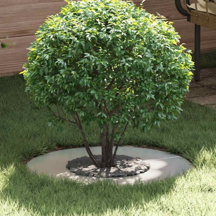 vidaXL Inel plat pentru copac Argintiu &Oslash;30 / 60 cm Oțel galvanizat