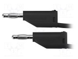 Cablu de măsurare 70VDC 33VAC 32A cu soclu axial 4mm negru SCH&Uuml;TZINGER