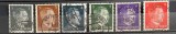 Deutsches Reich-1941-Lot 6 Mărci Uzuale Hitler (1, 3, 4, 5, 6, 8 Pfennig) Ștampilate -Bn1
