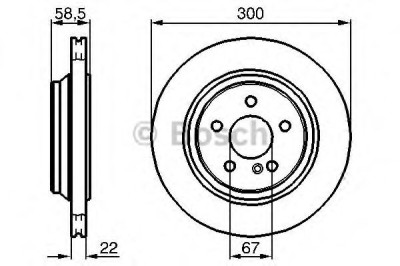 Disc frana MERCEDES S-CLASS Cupe (C215) (1999 - 2006) BOSCH 0 986 478 473 foto