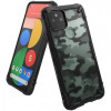 Husa Plastic - TPU Ringke Fusion X Design Camo pentru Google Pixel 5, Neagra FXGG0016