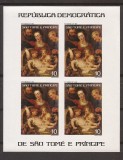 S. TOME E PRINCIPE 1977 PICTURA RUBENS ( bloc nedantelat) MNH