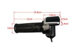 Maneta Acceleratie Trotineta/Bicicleta Electrica, Contact Cheie, Display Baterie, 36/48V + Manson Ghidon, Beorol