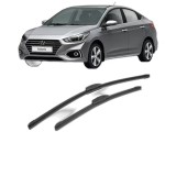 Cumpara ieftin Set stergatoare auto HYUNDAI SOLARIS Saloon (HCR, HCI) din 2017, pentru parbriz auto, 2 bucati, Bosch Aerotwin Retrofit, din cauciuc siliconat reziste
