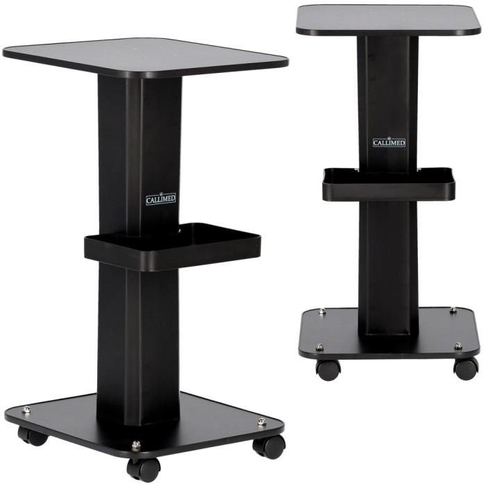 Asistent de coafor cu cărucior pe roți pentru vopsire URZ-STO-18-BLACK la salonul de &icirc;nfrumusețare dulap cu sertare