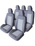 Set Huse Scaun Exclusive Leather si Alcantara Gri, Umbrella