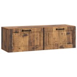 vidaXL Oglindă TV montată pe perete Lemn vechi 98 x 31 x 30 cm 899413