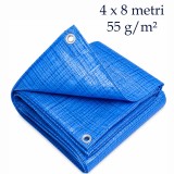 Cumpara ieftin Prelata de acoperire, multifunctionala, 4x8 m, densitate 55 g/mp, exterior si interior