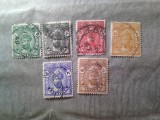 Serie mica Zanzibar 1936 ocupatie britanica Sultan Chali Fabin Harub 6 valori stampilate, Stampilat