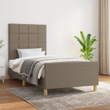 VidaXL Cadru de pat fără saltea Taupe 80x200 cm țesătură