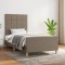 vidaXL Cadru de pat fără saltea Taupe 80x200 cm țesătură 3125013