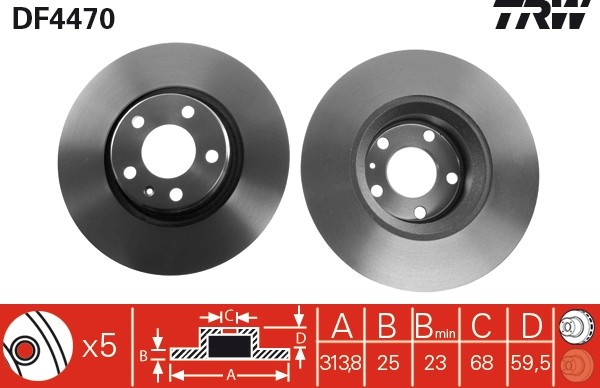TRW DF4470 Disc frana