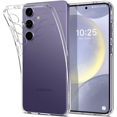 Husa Spigen Cristal Lichid1 pentru Samsung Galaxy S24 Transparent foto