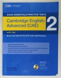 CAMBRIDGE ENGLISH : ADVANCED (CAE) 2 with key by TOM BRADBURY and EUNICE YEATES , DVD - ROM INCLUDES , ANII &#039;2000 , PREZINTA INSEMNARI SI SUBLINIERI