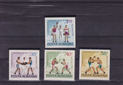 ROMANIA 1969 LP 701 CAMPIONATELE EUROPENE DE BOX SERIE MNH foto