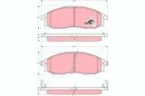 TRW GDB3340 COTEC set placute frana,frana disc