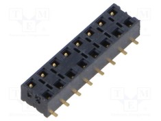 Conector şiruri pini mamă 16 PIN 2,54mm aurit SMT SAMTEC