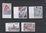 Monaco 1976-Sport,Jocurile Olimpice Montreal,serie 5 valori nedantelate