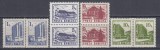 ROMANIA 1991 LP 1257 HOTELURI SI CABANE I FARA FILIGRAN PERECHE SERII MNH