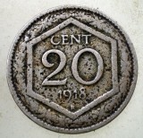 1.962 ITALIA WWI 20 CENTESIMI 1918 R, Europa, Cupru-Nichel