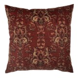 Cumpara ieftin Fata perna textil rosu bej 45x45 cm