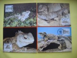 HOPCT MAXIMA NR 1070 SET 4 MAXIME -TUATARA -REPTILE 1991 NOUA ZEELANDA -FAUNA