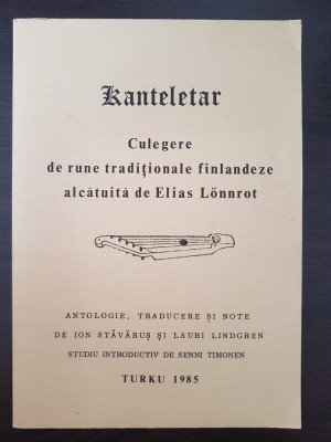 KANTELETAR CULEGERE DE RUNE TRADITIONALE FINLANDEZE - Elias Lonnrot foto