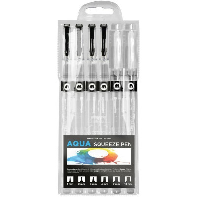 Set markere Molotow Aqua Squeeze Pen Basic-Set 2 6 buc/set foto