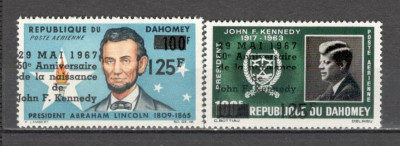 Dahomey.1967 Posta aeriana:50 ani nastere J.F.Kennedy-supr. MD.45 foto